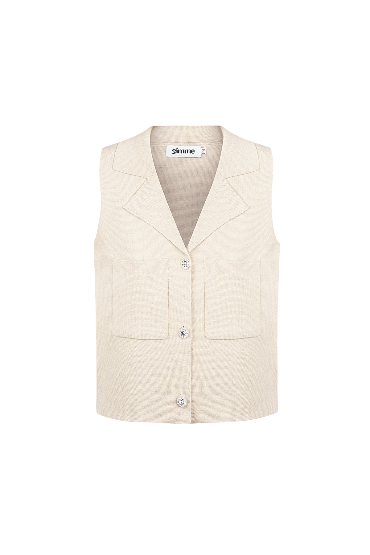 Silky Button V-Neck Top Eloise Closet