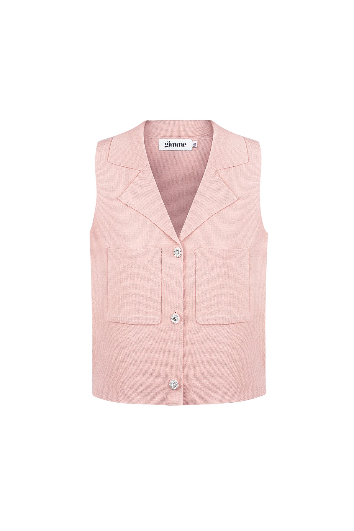 Silky Button V-Neck Top Eloise Closet