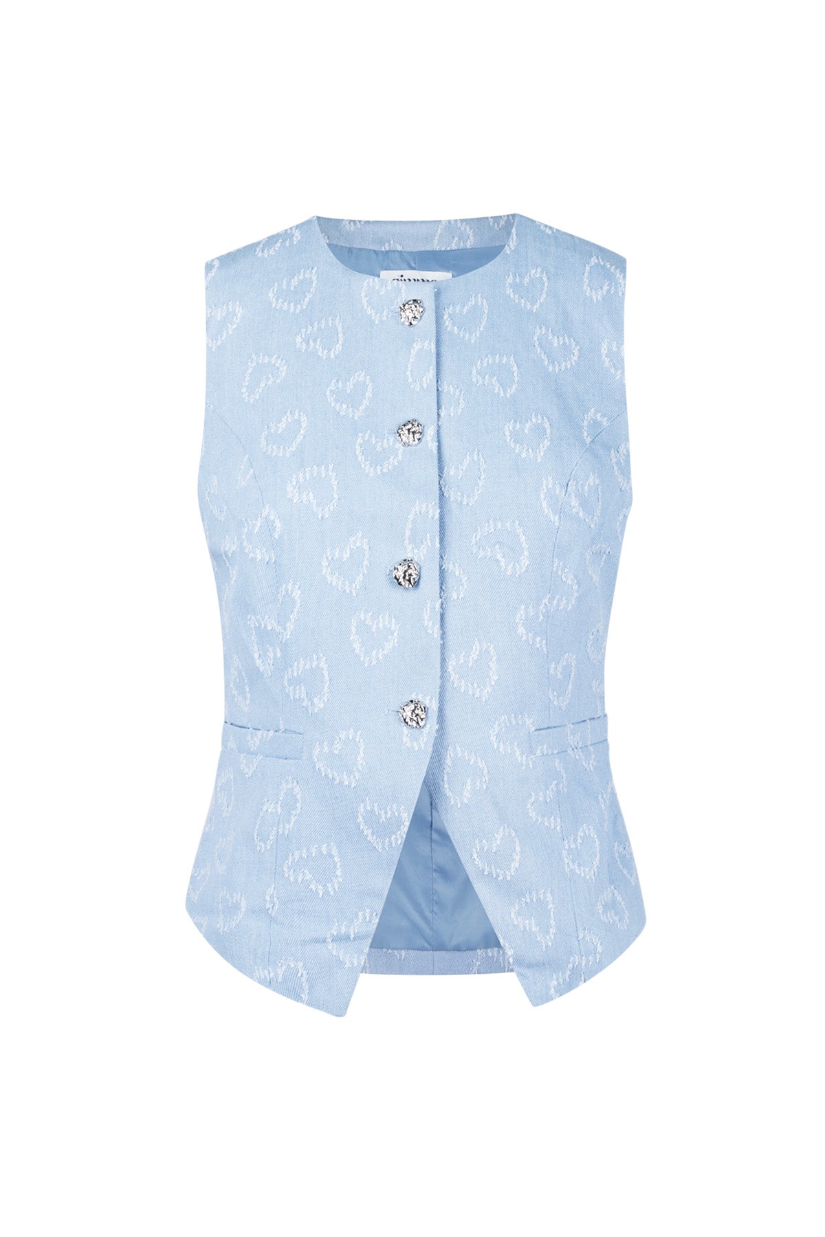 Heartline Button Top Eloise Closet Sleeveless