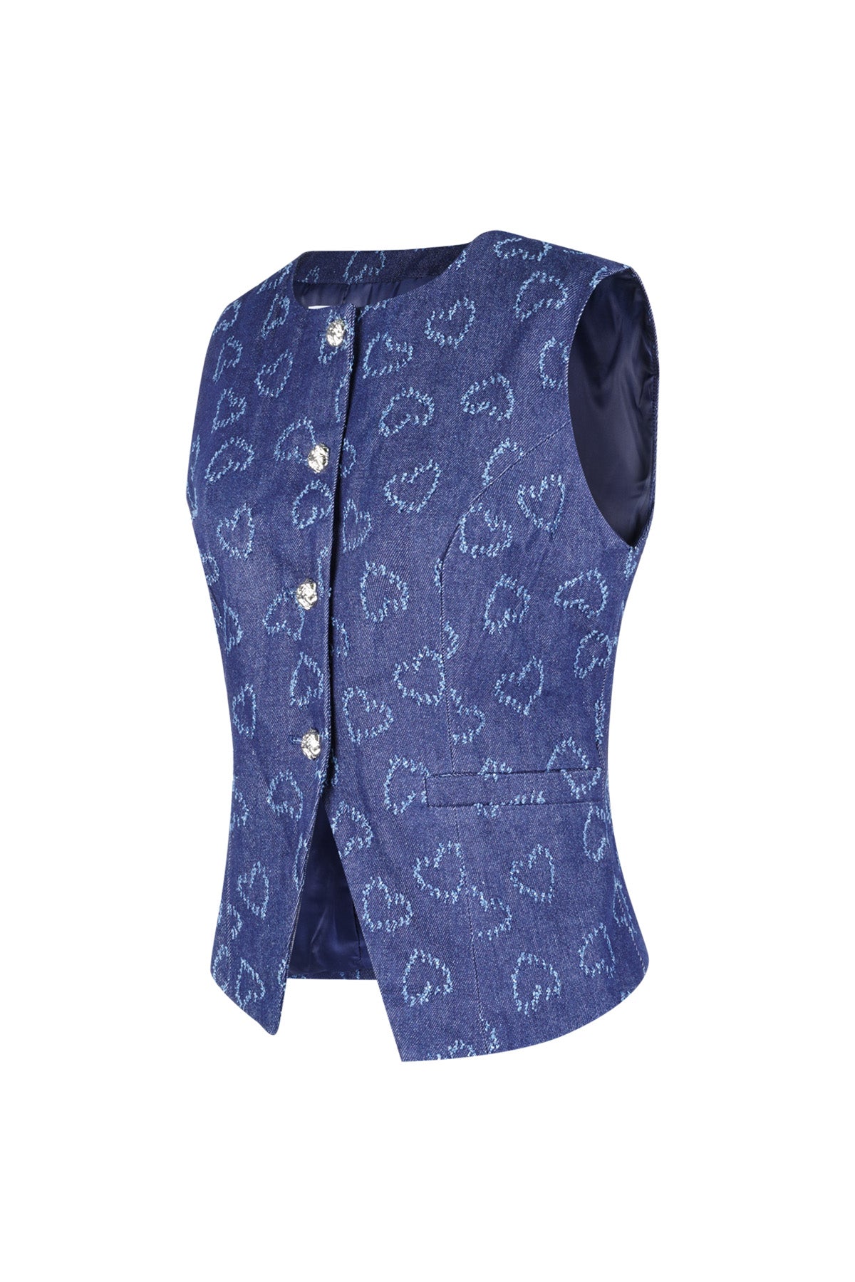 Heartline Button Top Eloise Closet Sleeveless