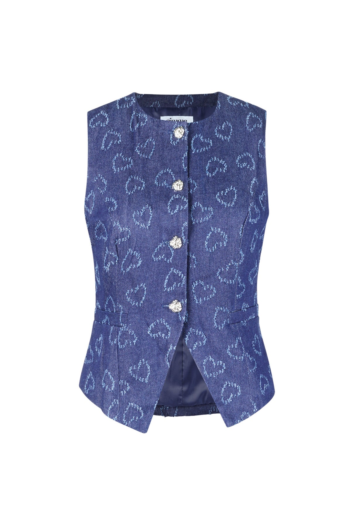 Heartline Button Top Eloise Closet Sleeveless