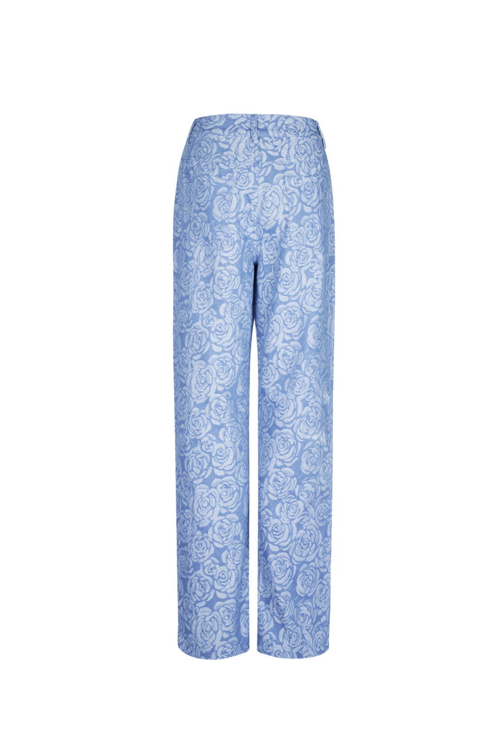 Cotton Woven Straight Leg Pants Casual Floral Print Eloise Closet