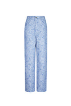 Cotton Woven Straight Leg Pants Casual Floral Print Eloise Closet