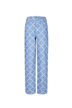 Cotton Woven Women's Straight Leg Pants Plaid Casual Eloise Closet