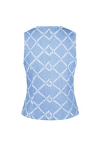 Geo Button Sleeveless Top Eloise Closet