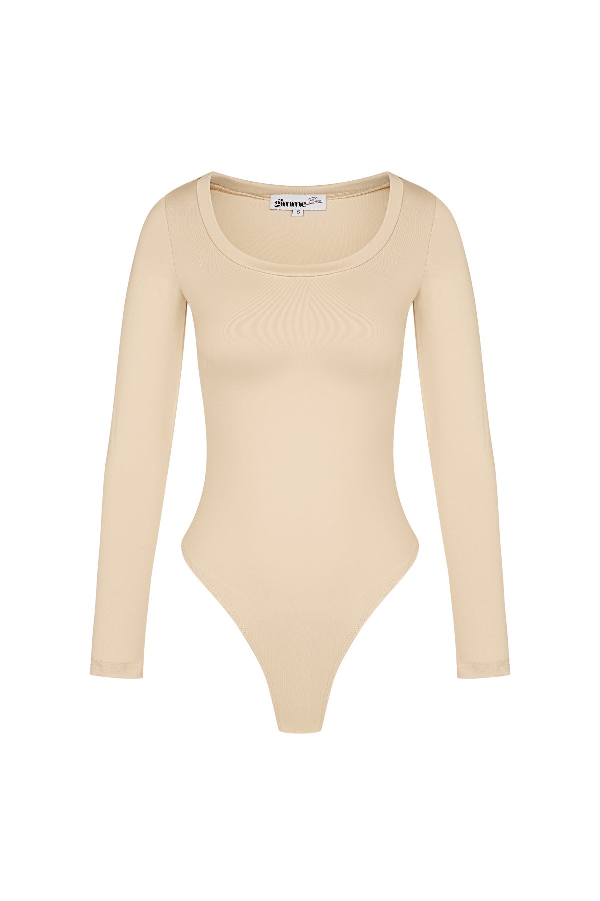 Eloise Closet  Stretch Long Sleeve Bodysuit Polyester High Stretch Form-Fitting