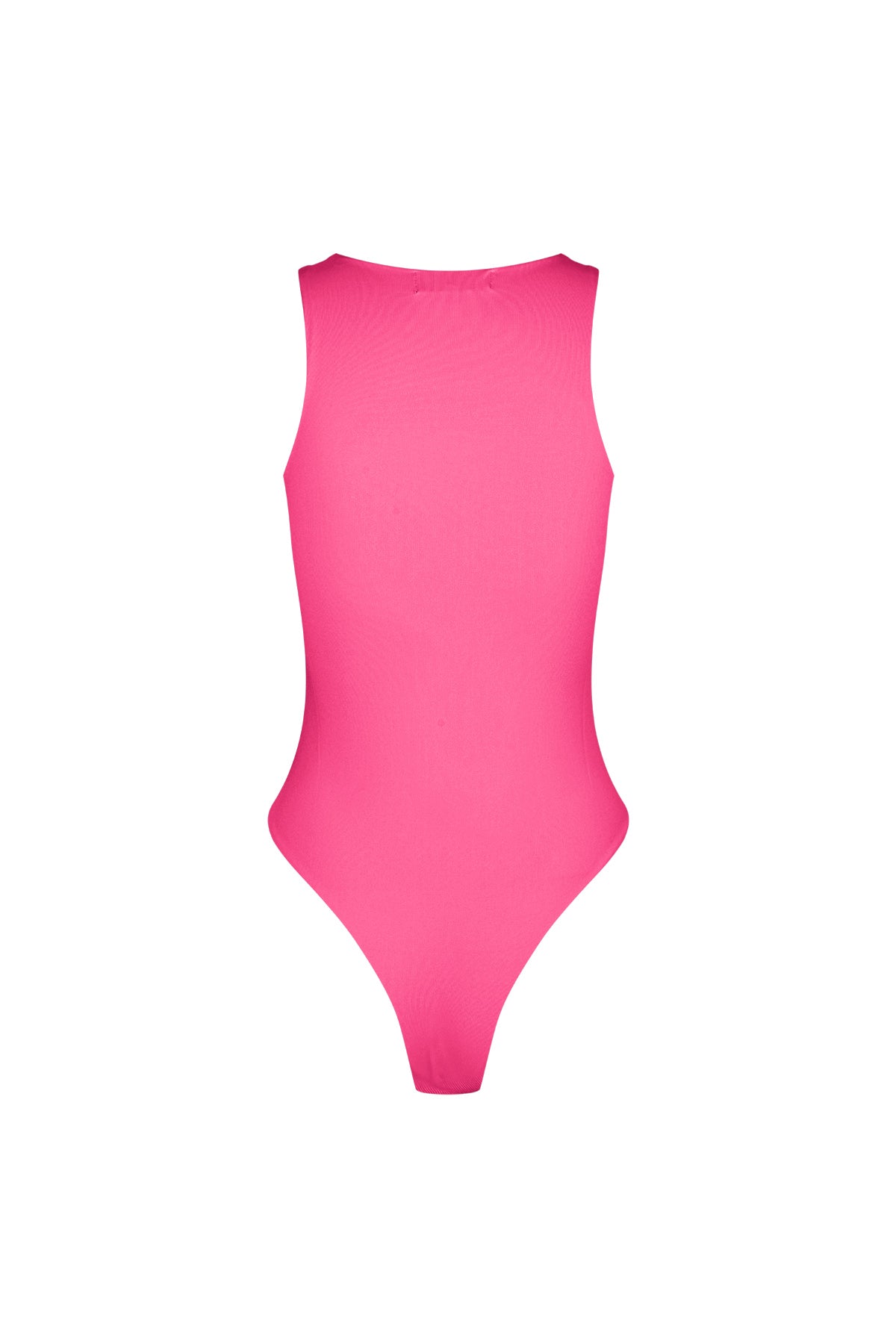 Polyester Women's Sleeveless Bodysuit High Neck Form-Fitting