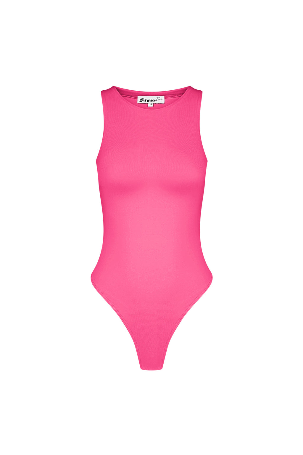 Polyester Women's Sleeveless Bodysuit High Neck Form-Fitting