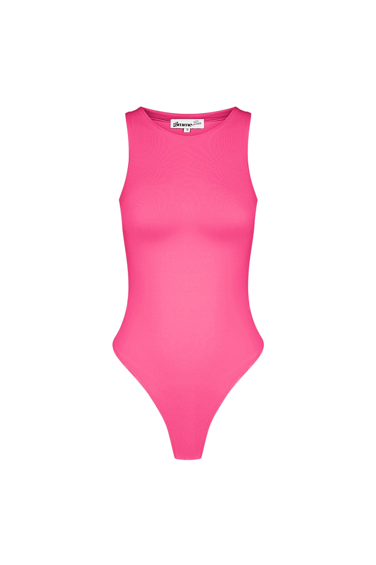 Polyester Women's Sleeveless Bodysuit High Neck Form-Fitting