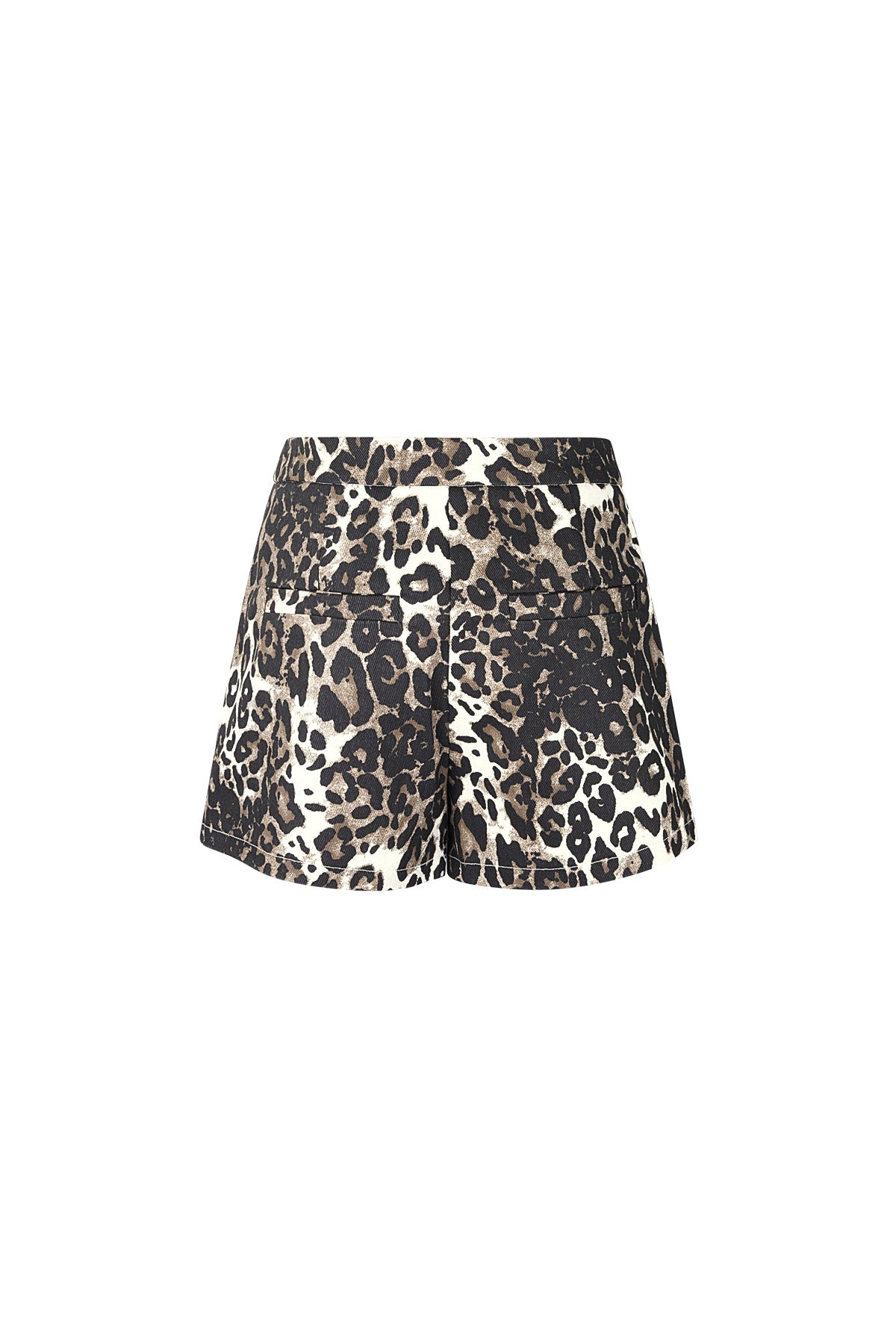 Eloise Closet Cotton Shorts Leopard Print High Waist