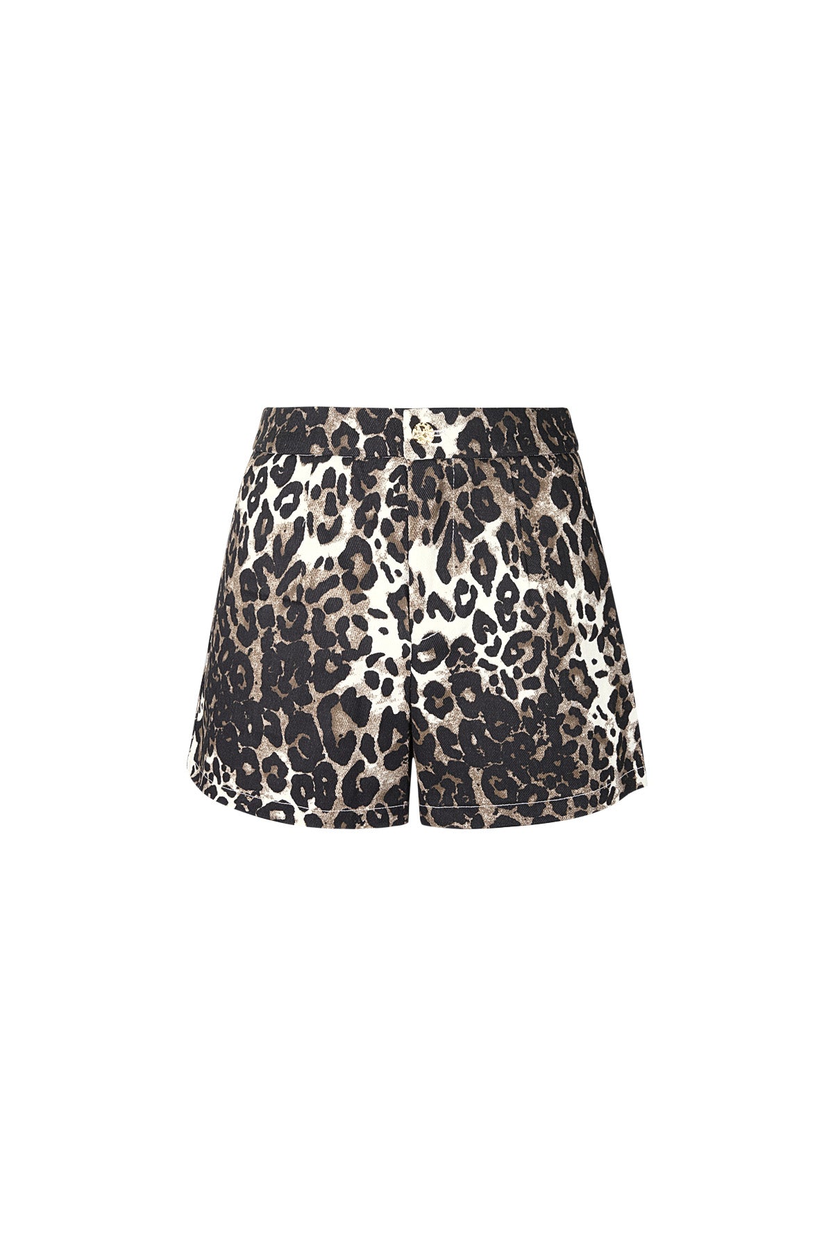 Eloise Closet Cotton Shorts Leopard Print High Waist