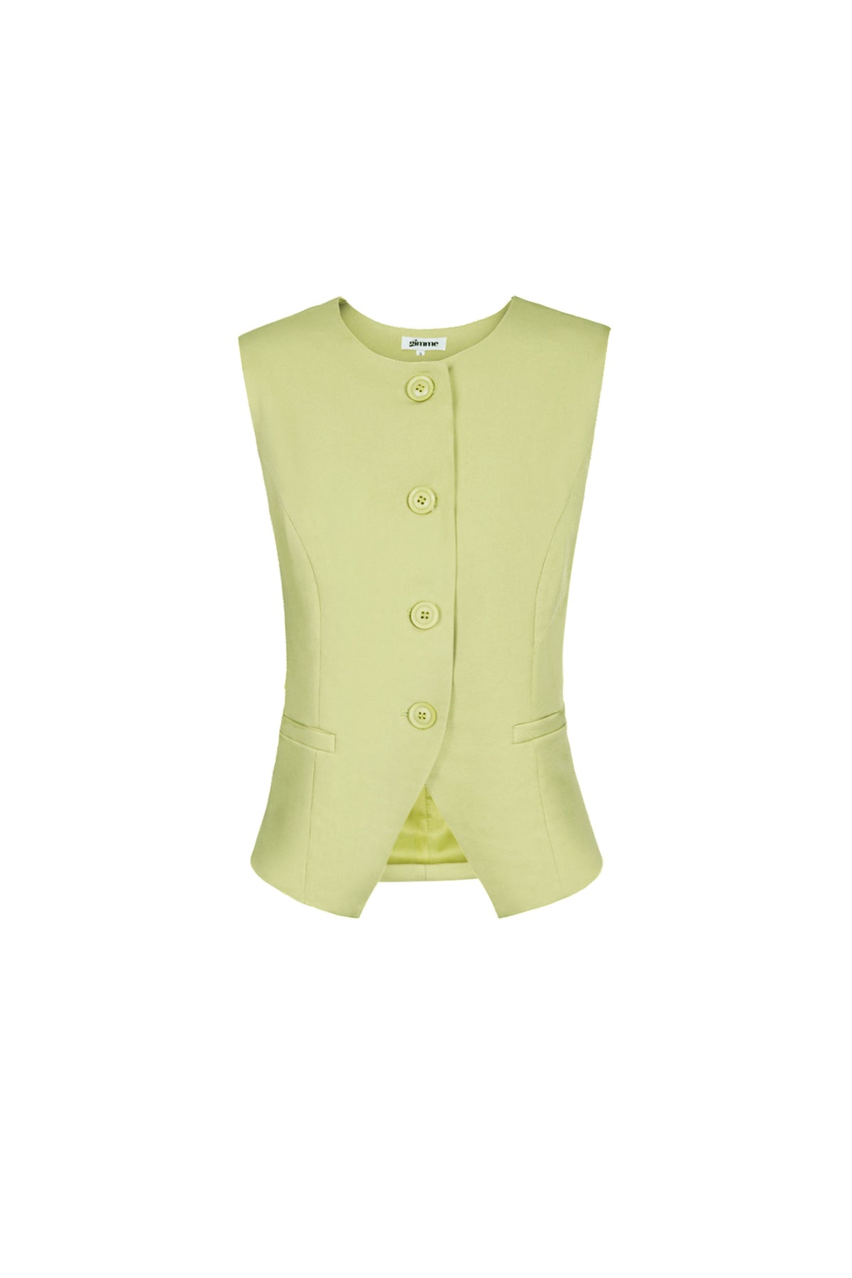 Tailored Button-Down Sleeveless Top Eloise Closet