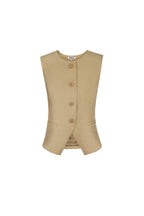 Tailored Button-Down Sleeveless Top Eloise Closet