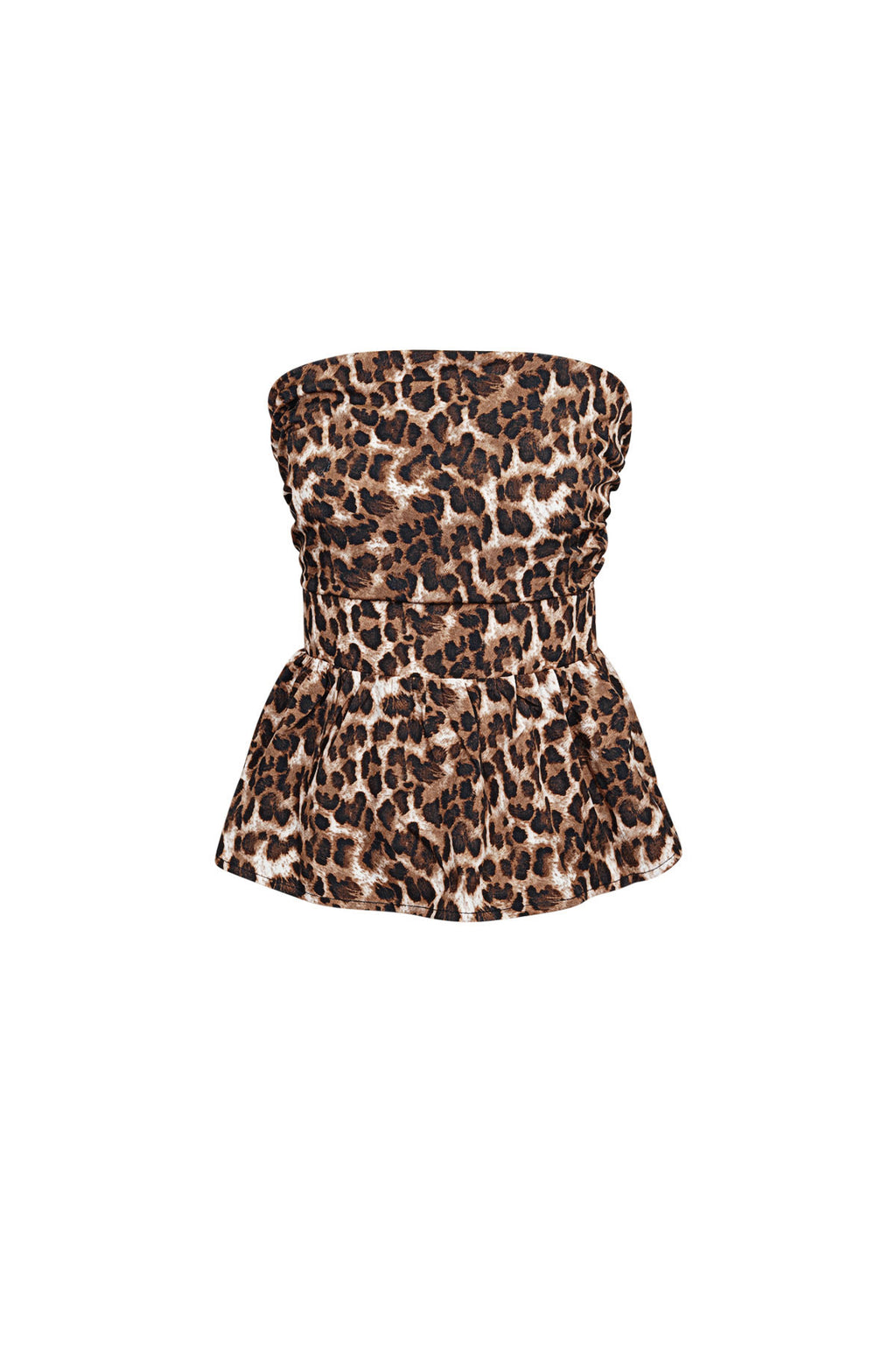 Wild Peplum Tube Top Eloise Closet