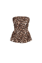 Wild Peplum Tube Top Eloise Closet