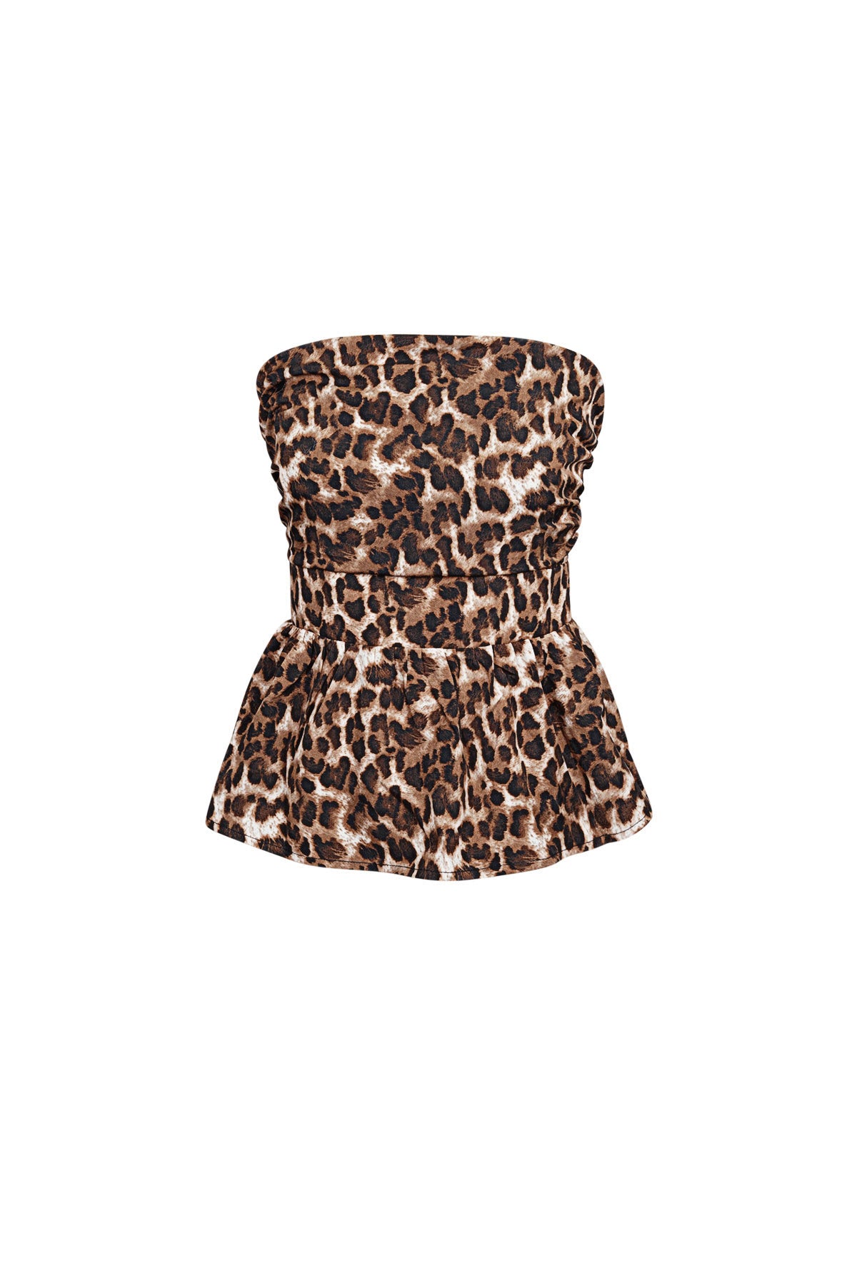 Wild Peplum Tube Top Eloise Closet