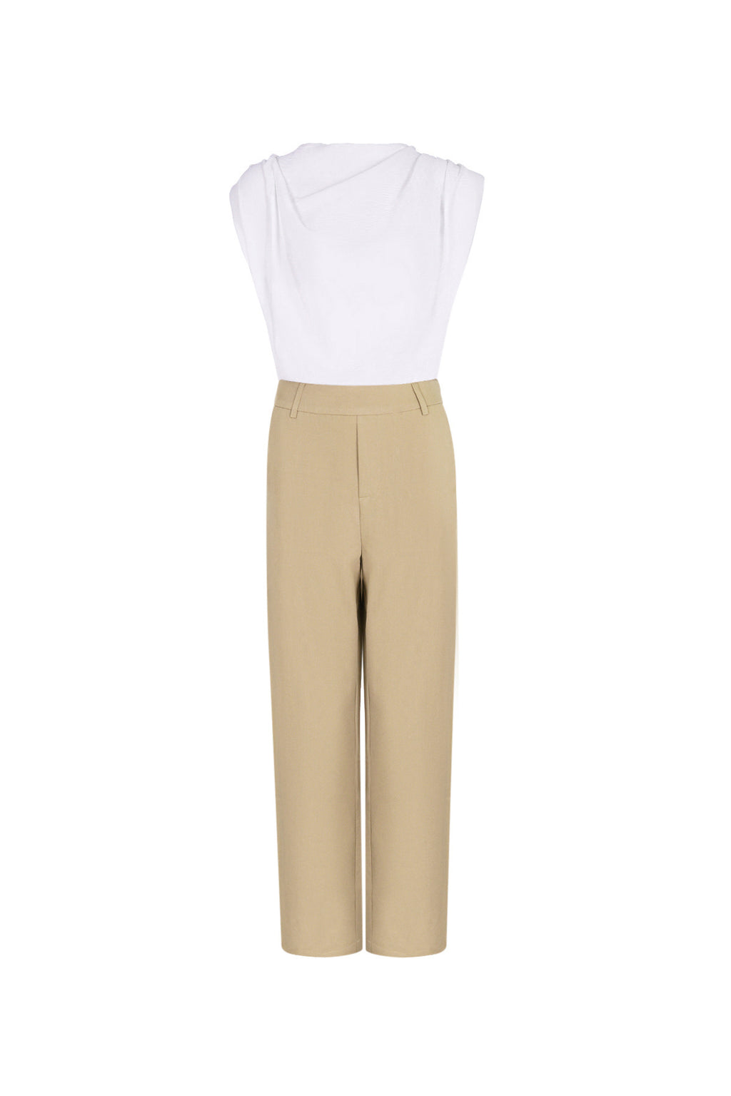 Eloise Closet  Wide-Leg Cotton Blend Jumpsuit