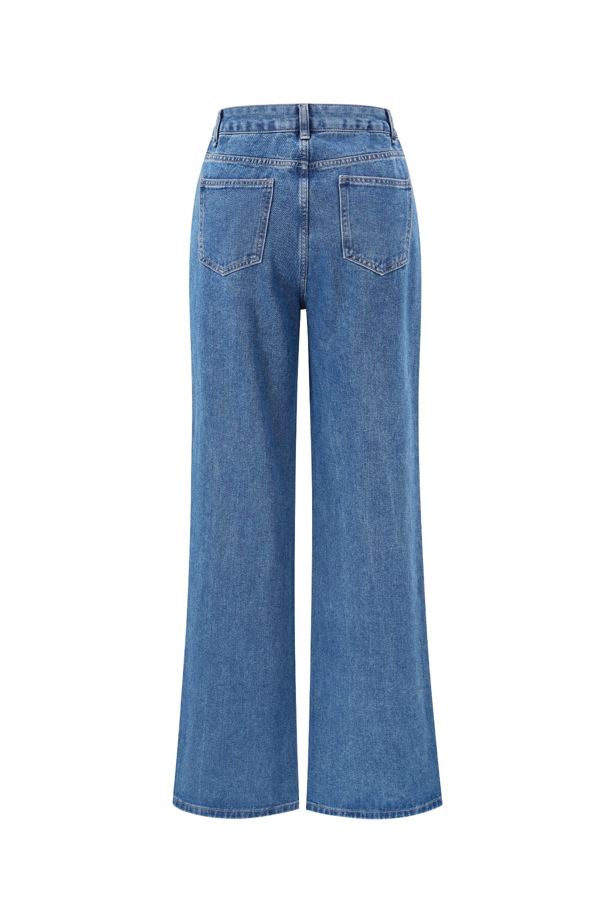 Eloise Closet Heart Embroidery Straight-Leg Denim – Playful & Polished
