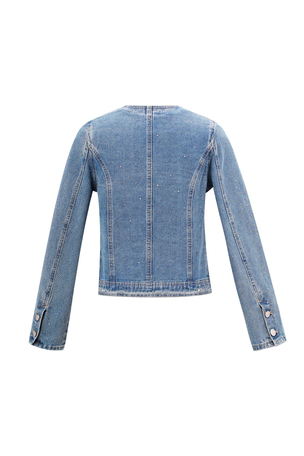 Denim Cropped Jacket Women – Classic Fit Eloise Closet