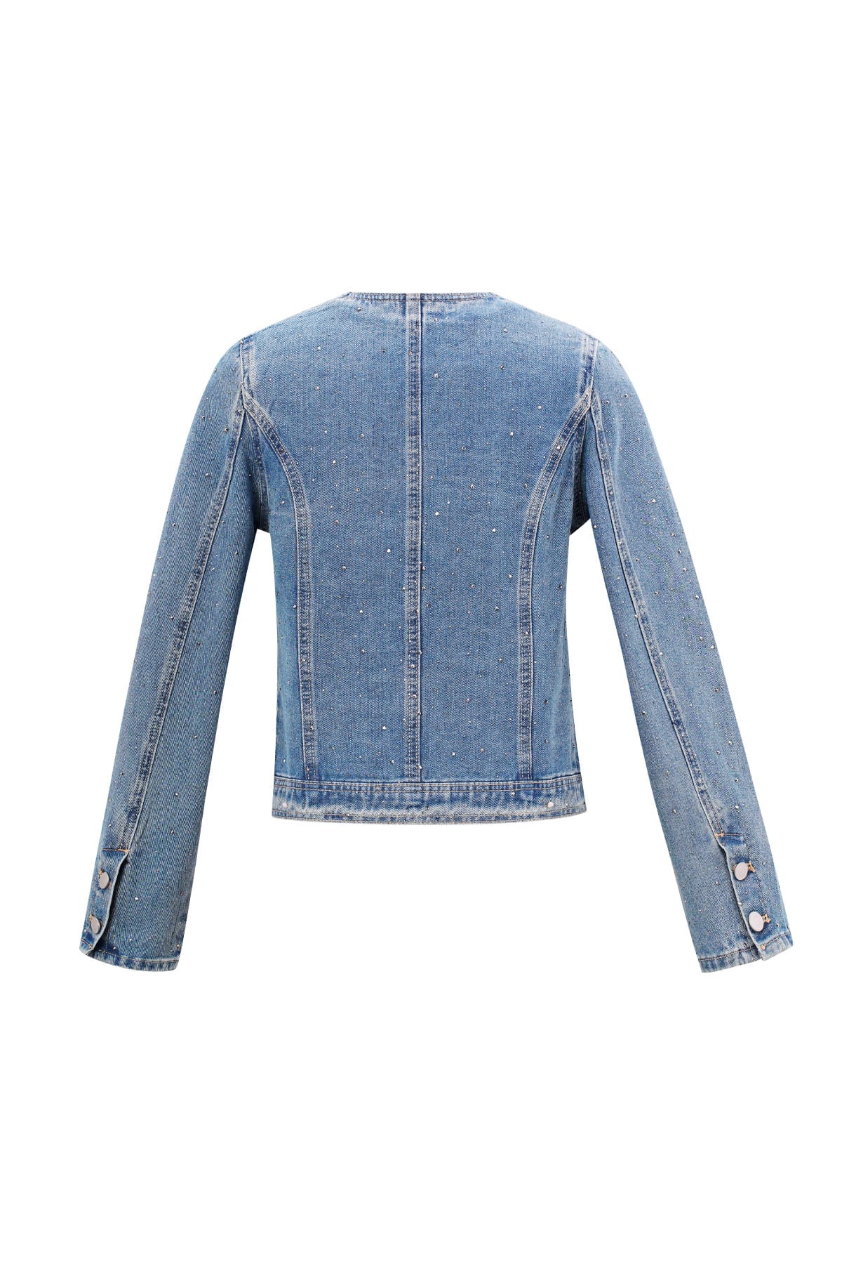 Denim Cropped Jacket Women – Classic Fit Eloise Closet