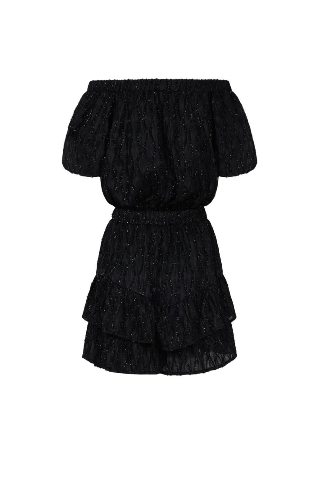 Eloise Closet Off-Shoulder Ruffle Bodysuit Woven Polyester