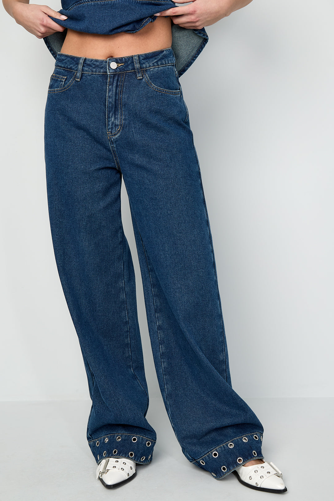 Urban Eyelet Jeans Set Eloise Closet