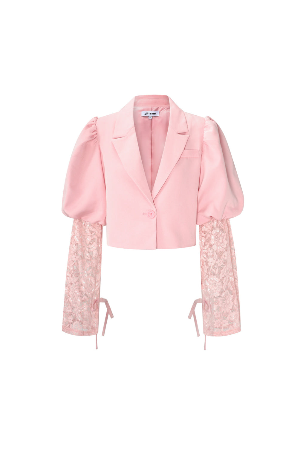 Eloise Closet Cotton Blend Lace Bloom Blazer