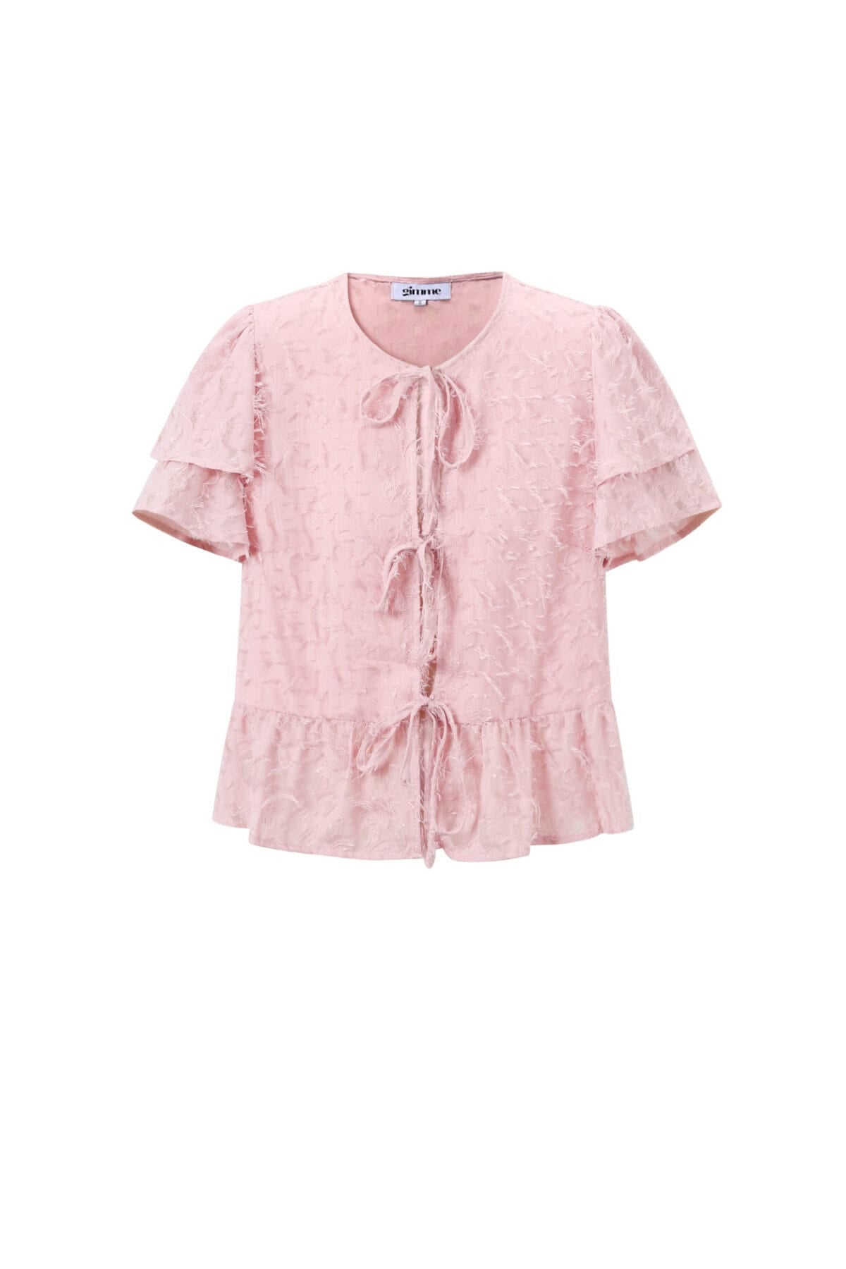 Summer Tie-Up Ruffle Top Eloise Closet