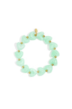 Elastic heart beaded bracelet