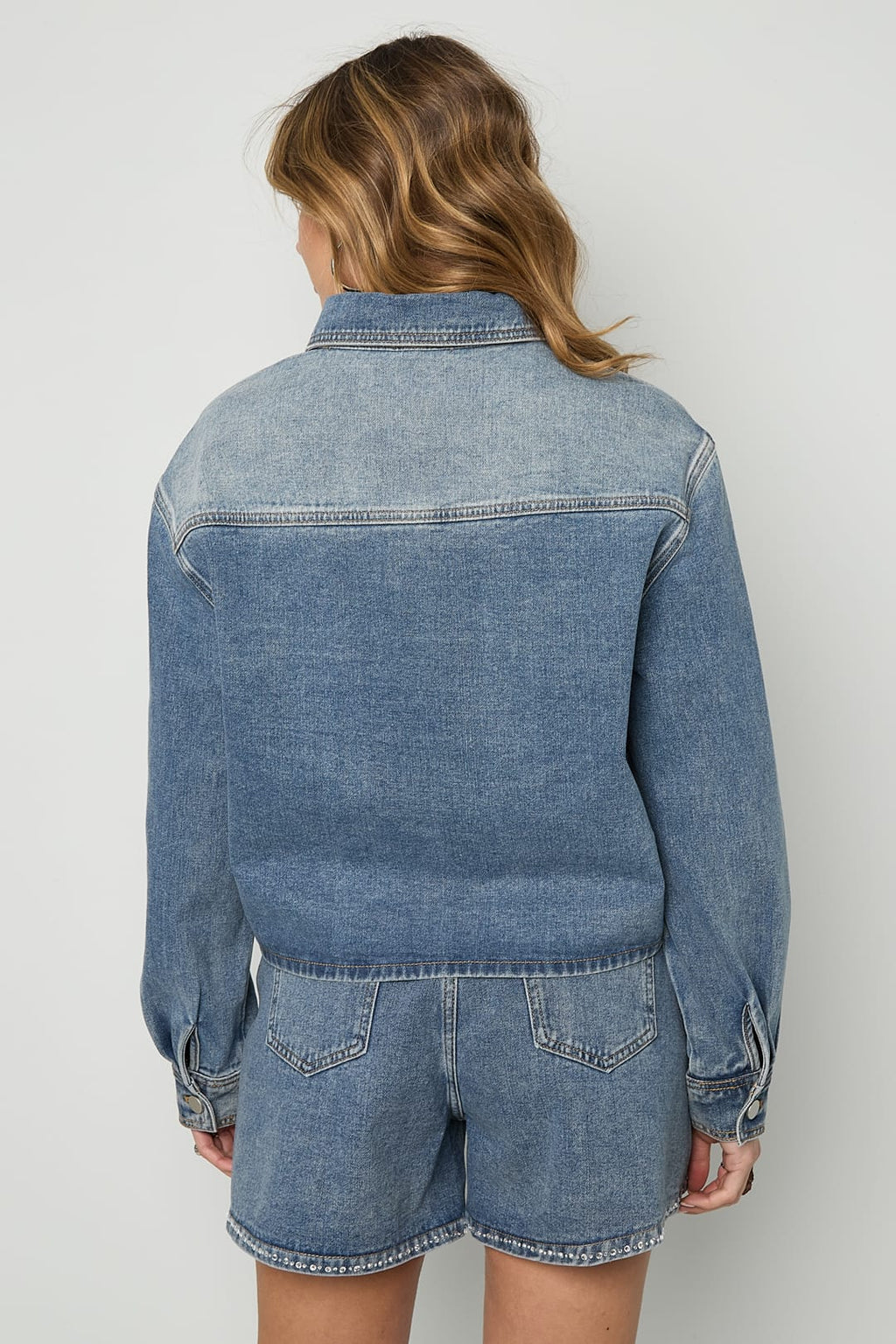 Eloise Closet Strass Denim Jacket