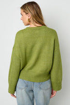 Dot Detail Knit Sweater Eloise Closet