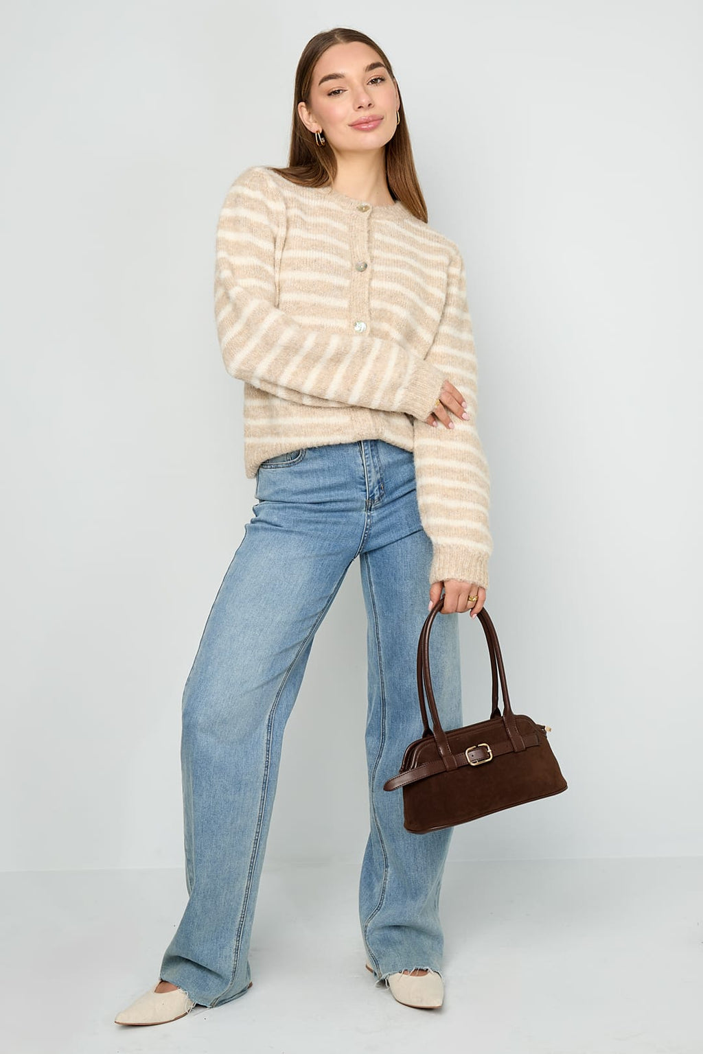 Eloise Closet Your Stripe Knit Cardigan