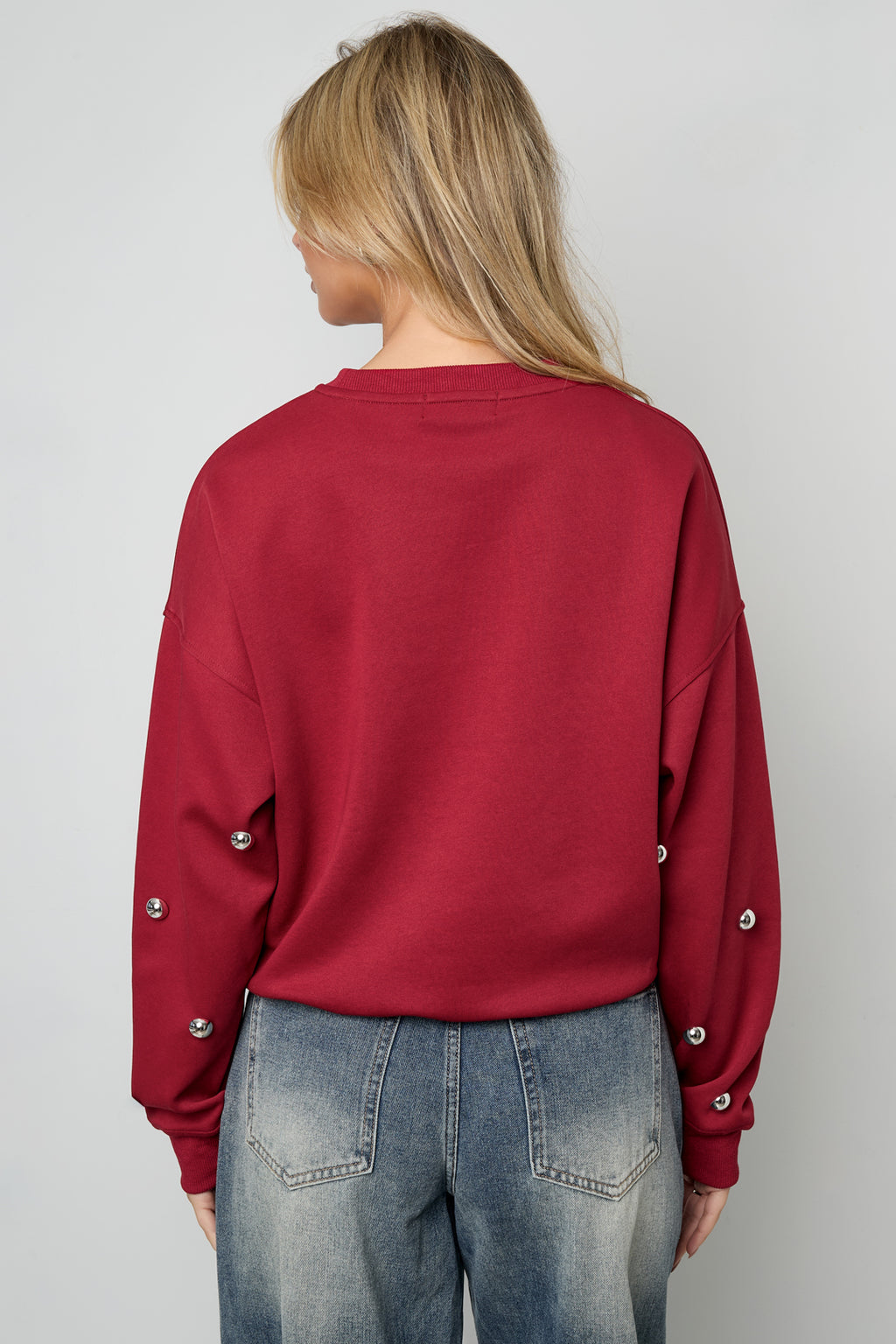 Stud Detail Knit Sweater Eloise Closet