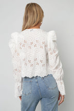 Cutout Breeze Long Sleeve Top Eloise Closet