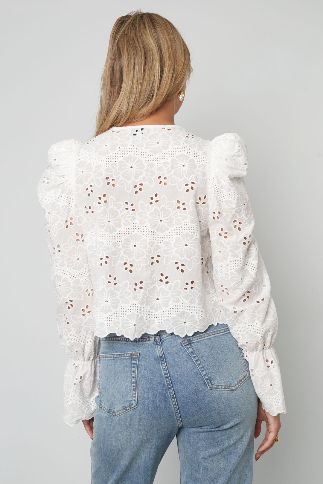 Cutout Breeze Long Sleeve Top Eloise Closet