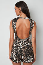 Summer Leopard Sleeveless Top Eloise Closet