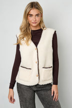 Soft Contrast Gilet Eloise Closet