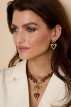 Heart Charm Bead Necklace Eloise Closet Jewelry