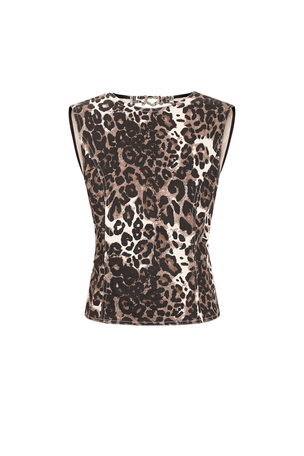 Summer Leopard Sleeveless Top Eloise Closet