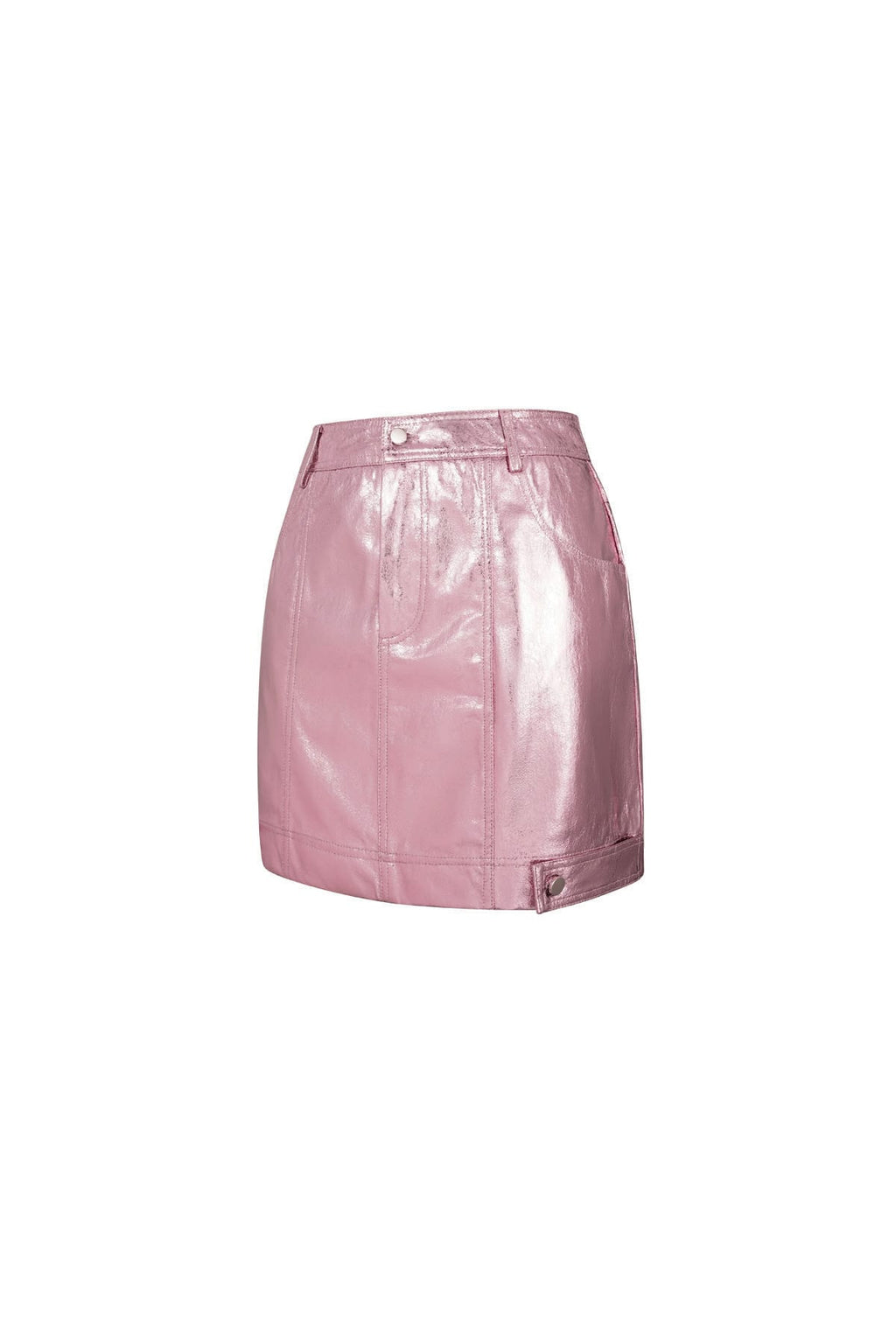 Eloise Closet Glossy PU Mini Skirt  Spring/Summer