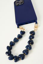 Beaded Heart Phone Cord Eloise Closet Jewelry