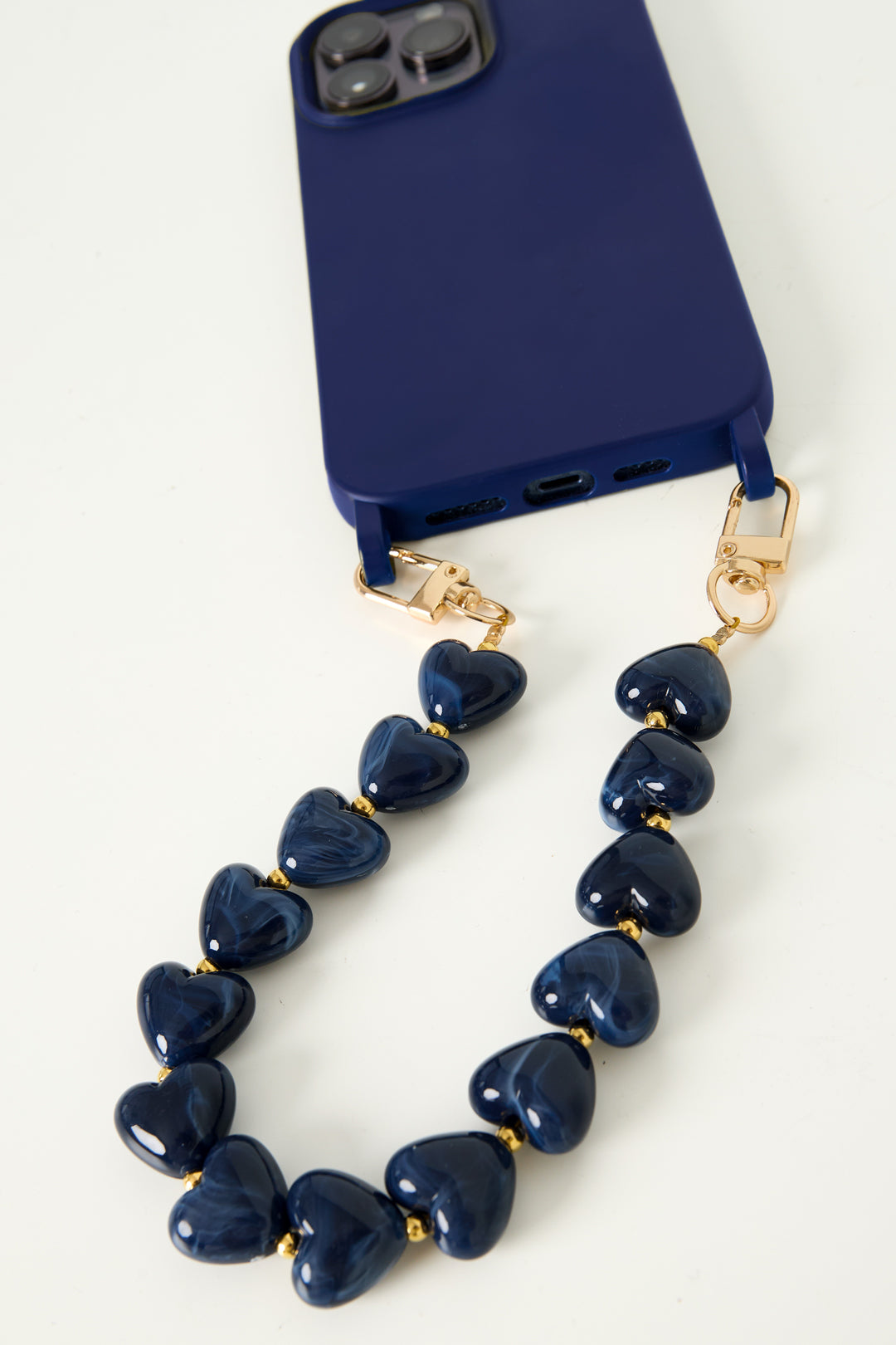 Beaded Heart Phone Cord Eloise Closet Jewelry