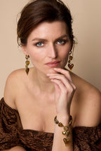 Dangling Heart Chain Earrings Eloise Closet Jewelry