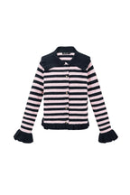 Eloise Closet Striped Knit Cardigan