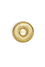 Brooch hairpin circle with striped pattern