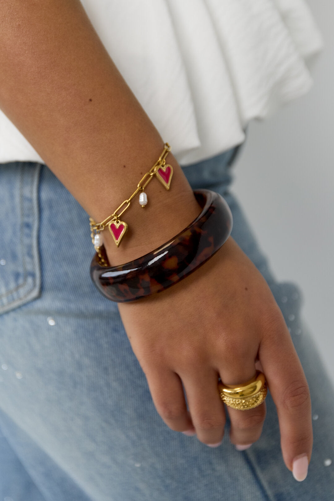 Leopard Resin Bangle Eloise Closet Jewelry