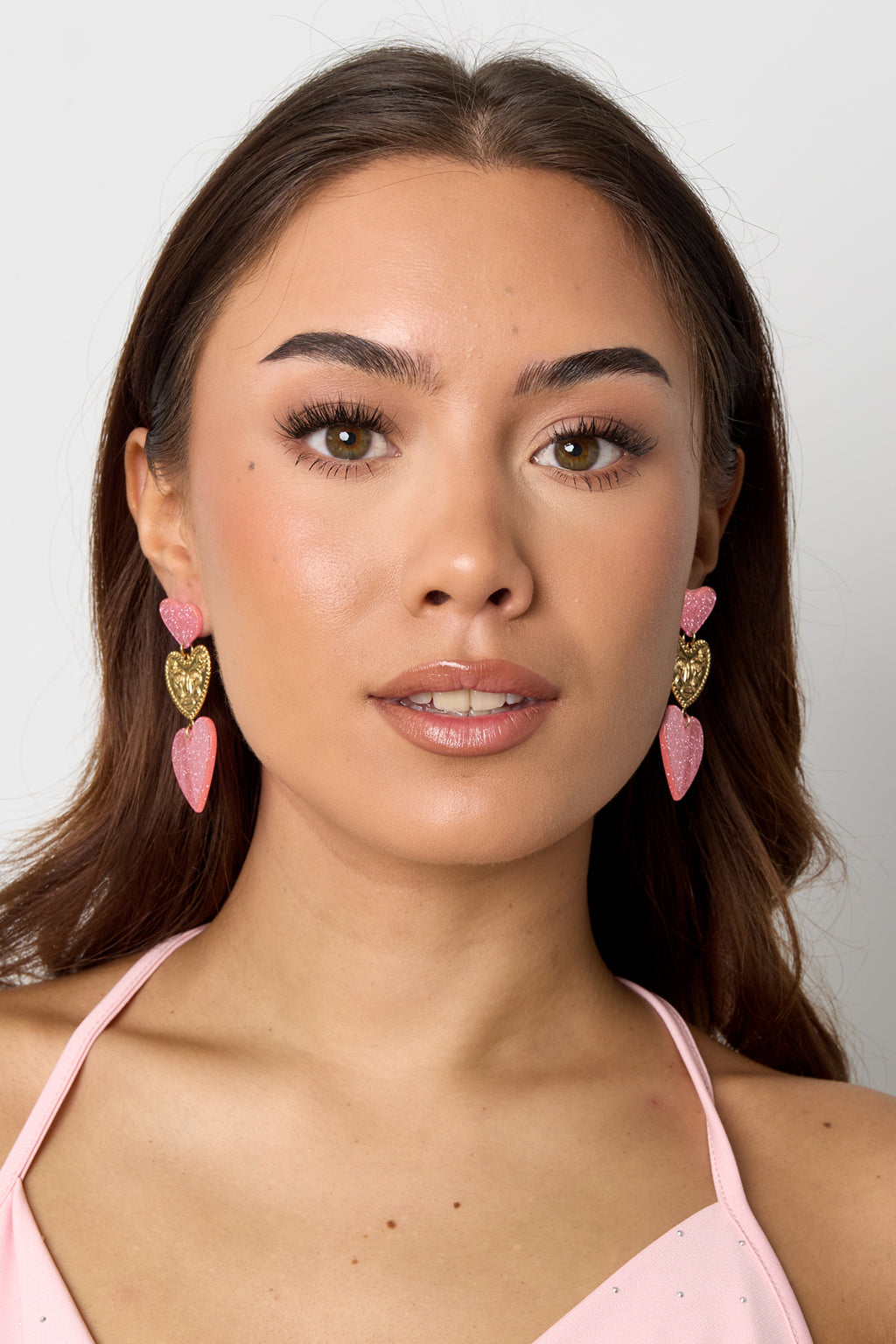Glitter Heart Statement Earrings Eloise Closet Jewelry