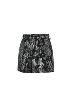 Golden Floral High-Waisted Shorts Eloise Closet