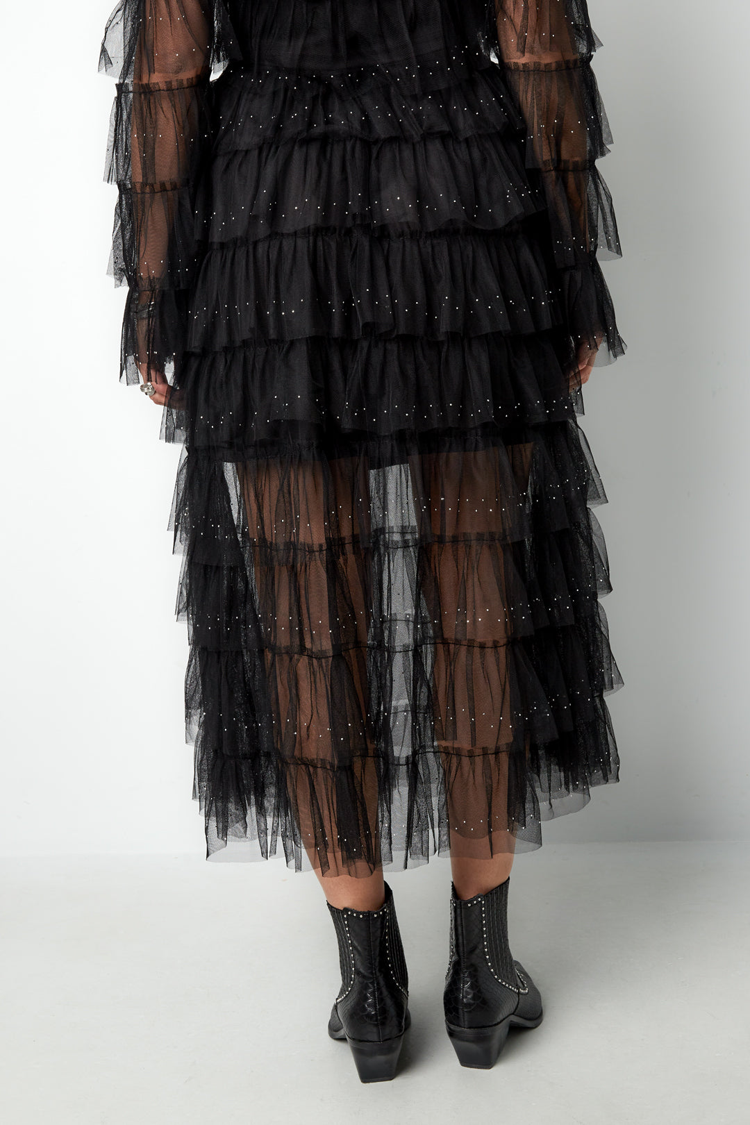 Elosie Closet Your Tiered Skirt Casual Polyester