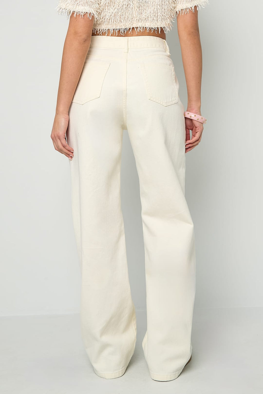 Tie Detail Denim Jeans Eloise Closet